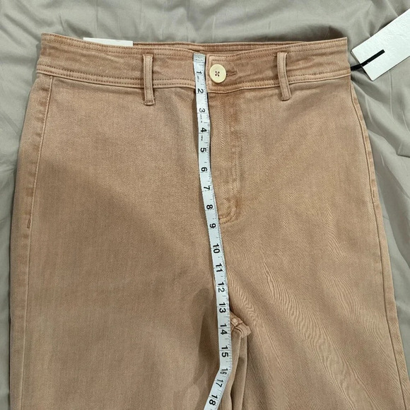 NWT Oat New York High Rise Wide Leg Rose Pink Jean - Picture 14 of 16